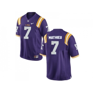 Men's LSU Tigers Tryann Mathieu #7 College Football Limited Jersey - Purple