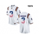 2016 US Flag Fashion 2016 Youth LSU Tigers Odell Beckham Jr. #3 College Football Limited Jersey - White