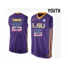 2016 US Flag Fashion Youth LSU Tigers Ben Simmons #25 College Basketball Elite Jersey - Purple