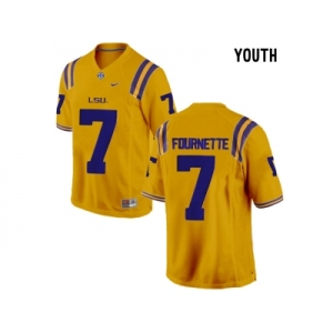 2016 Youth LSU Tigers Leonard Fournette #7 College Football Limited Jersey - Gold