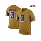 2016 Youth LSU Tigers Odell Beckham Jr. #3 College Football Limited Throwback Legand Jersey - Gridiron Gold