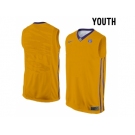 Youth LSU Tigers Blank College Basketball Elite Jersey - Gold