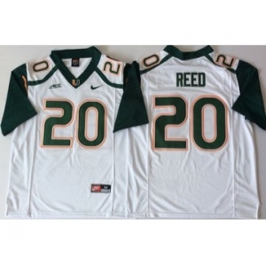 Miami Hurricanes #20 Ed White Green Nike College Football Jersey