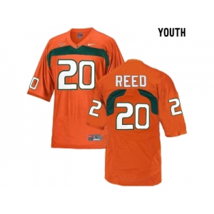 Youth Miami Hurricanes Ed Reed #20 College Football Jersey - Orange