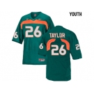 Youth Miami Hurricanes Sean Taylor #26 College Football Jersey - Green