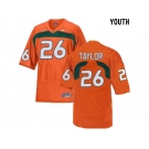 Youth Miami Hurricanes Sean Taylor #26 College Football Jersey - Orange