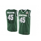 Michigan State Spartans Denzel Valentine #45 College Basketball Authentic Jersey - Green