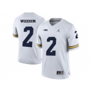 2016 Men's Jordan Brand Michigan Wolverines Charles Woodson #2 College Football Limited Jersey - White