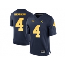 2016 Men's Jordan Brand Michigan Wolverines Jim Harbaugh #4 College Football Limited Jersey - Navy Blue