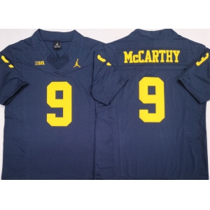 Men's Michigan Wolverines #9 J.J. McCarthy Navy 2024 F.U.S.E. Stitched Jersey