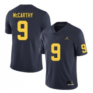 Men's Michigan Wolverines #9 J.J. McCarthy Navy Blue Stitched Jersey