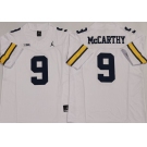 Men's Michigan Wolverines #9 J.J. McCarthy White 2024 F.U.S.E. Stitched Jersey