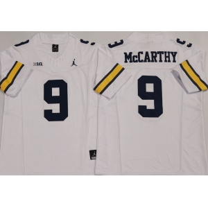Men's Michigan Wolverines #9 J.J. McCarthy White 2024 F.U.S.E. Stitched Jersey