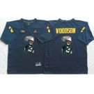 Michigan Wolverines #2 Charles Woodson Navy Blue Player Fashion Stitched NCAA Jersey