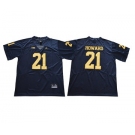 Michigan Wolverines #21 Desmond Howard Navy College Football Jersey