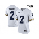 2016 Youth Jordan Brand Michigan Wolverines Charles Woodson #2 College Football Limited Jersey - White