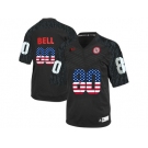 2016 US Flag Fashion Men's Nebraska Cornhuskers Kenny Bell #80 College Football Jersey - Black