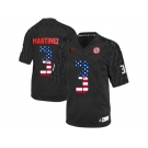 2016 US Flag Fashion Men's Nebraska Cornhuskers Taylor Martinez #3 College Football Jersey - Black