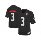 Men's Nebraska Cornhuskers Taylor Martinez #3 College Football Jersey - Black