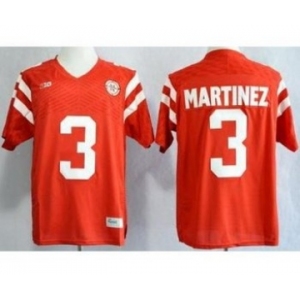 Nebraska Cornhuskers #3 Taylor Martinez Red NCAA Jerseys