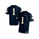 2015 Under Armour Mens' Norte Dame Fighting Irish #1 Fan College Football Jersey - Navy Blue