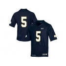 2015 Under Armour Mens' Norte Dame Fighting Irish #5 Shamrock Series College Football Jersey - Navy Blue