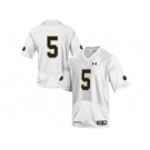 2015 Under Armour Mens' Norte Dame Fighting Irish #5 Shamrock Series College Football Jersey - White