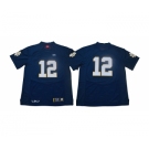 Notre Dame Fighting Irish #12 Blue Under Armour College Football Jersey