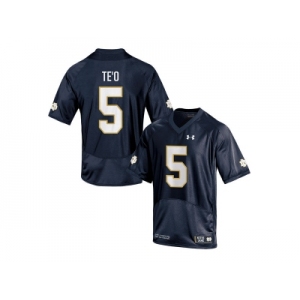 Under Armour Men's Notre Dame Fighting Irish Manti Te'o #5 College Football Jersey - Navy Blue
