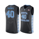 2016 Men's North Carolina Tar Heels Harrison Barnes #40 College Basketball Jersey - Black