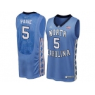 2016 Men's North Carolina Tar Heels Marcus Paige #5 College Basketball Jersey - Blue