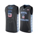 2016 US Flag Fashion 2016 Men's North Carolina Tar Heels Marcus Paige #5 College Basketball Jersey - Black