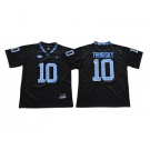 North Carolina Tar Heels #10 Mitch Trubisky Black College Football Jersey