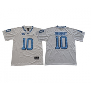 North Carolina Tar Heels #10 Mitch Trubisky White College Football Jersey