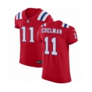 Men's Nike New England Patriots #11 Julian Edelman Red Alternate Vapor Untouchable Elite Player NFL Jersey