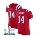 Men's Nike New England Patriots #14 Brandin Cooks Red Alternate Vapor Untouchable Elite Player Super Bowl LII NFL Jersey