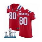 Men's Nike New England Patriots #80 Danny Amendola Red Alternate Vapor Untouchable Elite Player Super Bowl LII NFL Jersey