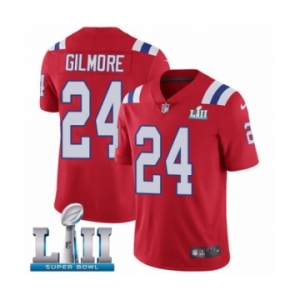 Men's Nike New England Patriots #24 Stephon Gilmore Red Alternate Vapor Untouchable Limited Player Super Bowl LII NFL Jersey
