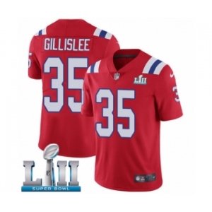 Men's Nike New England Patriots #35 Mike Gillislee Red Alternate Vapor Untouchable Limited Player Super Bowl LII NFL Jersey