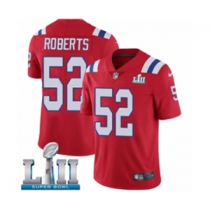 Men's Nike New England Patriots #52 Elandon Roberts Red Alternate Vapor Untouchable Limited Player Super Bowl LII NFL Jersey