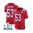 Men's Nike New England Patriots #53 Kyle Van Noy Red Alternate Vapor Untouchable Limited Player Super Bowl LII NFL Jersey
