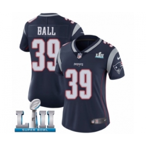 Women's Nike New England Patriots #39 Montee Ball Navy Blue Team Color Vapor Untouchable Limited Player Super Bowl LII NFL Jersey