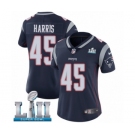 Women's Nike New England Patriots #45 David Harris Navy Blue Team Color Vapor Untouchable Limited Player Super Bowl LII NFL Jersey