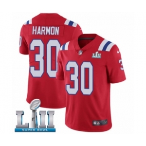 Youth Nike New England Patriots #30 Duron Harmon Red Alternate Vapor Untouchable Limited Player Super Bowl LII NFL Jersey