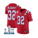 Youth Nike New England Patriots #32 Devin McCourty Red Alternate Vapor Untouchable Limited Player Super Bowl LII NFL Jersey