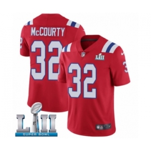 Youth Nike New England Patriots #32 Devin McCourty Red Alternate Vapor Untouchable Limited Player Super Bowl LII NFL Jersey