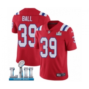 Youth Nike New England Patriots #39 Montee Ball Red Alternate Vapor Untouchable Limited Player Super Bowl LII NFL Jersey