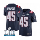 Youth Nike New England Patriots #45 David Harris Limited Navy Blue Rush Vapor Untouchable Super Bowl LII NFL Jersey