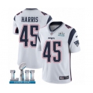 Youth Nike New England Patriots #45 David Harris White Vapor Untouchable Limited Player Super Bowl LII NFL Jersey