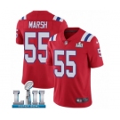 Youth Nike New England Patriots #55 Cassius Marsh Red Alternate Vapor Untouchable Limited Player Super Bowl LII NFL Jersey